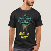 Gebiet 51 Party UFO Funny Unisex und Jugend T T-Shirt (Vorderseite)