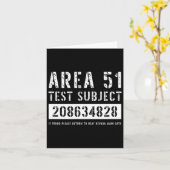 Gebiet 51 Prüfgegenstand 4828 Alien Entführung Hal Karte (Gelbe Blume)