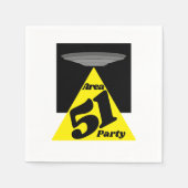 Gebiet 51 UFO, Geburtstag Serviette (Vorderseite)