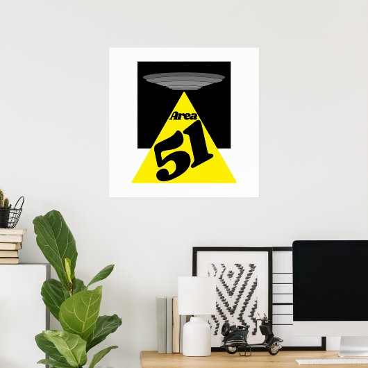 Gebiet 51, UFO Poster (Heimbüro)