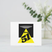 Gebiet 51, UFO Postkarte (Stehend Vorderseite)