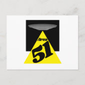 Gebiet 51, UFO Postkarte (Vorderseite)