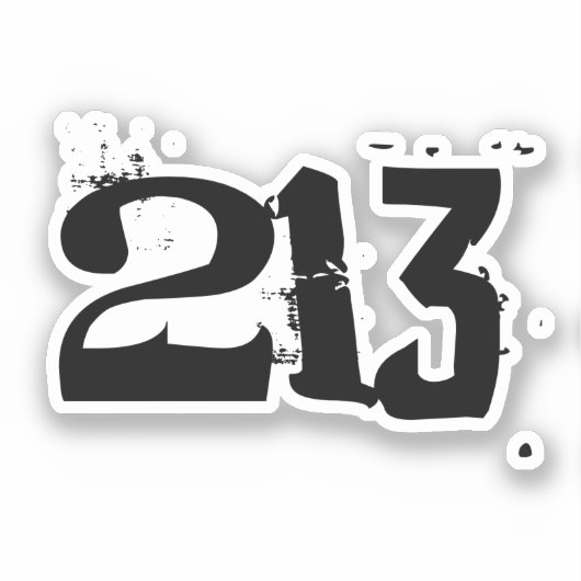 Gebiet Code 213 (Los Angeles) Aufkleber (Vorderseite)