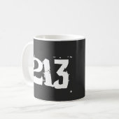 Gebiet Code 213 (Los Angeles) Kaffeetasse (Vorderseite Links)
