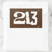 Gebiet Code 213 (Los Angeles) Rechteckiger Aufkleber (Tasche)