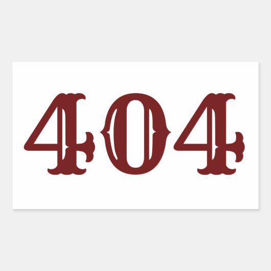 Gebiet-Code 404 (Atlanta, GA) Rechteckiger Aufkleber (Vorderseite)
