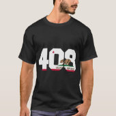 Gebiet Code 408 San Jose California T-Shirt (Vorderseite)