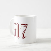 Gebiet Code 617 (Boston) Kaffeetasse (Vorderseite Links)