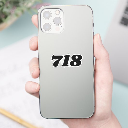 Gebiet Code 718 (New York City) Aufkleber (Telefon)