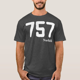 Gebiet Code 757 Norfolk Virginia T-Shirt