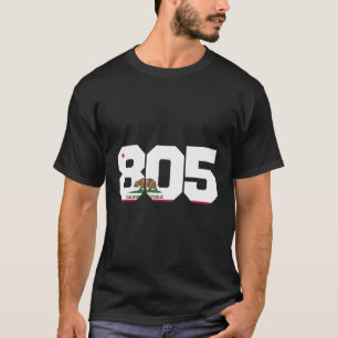 Gebiet Code 805 Santa Barbara Kalifornien T-Shirt