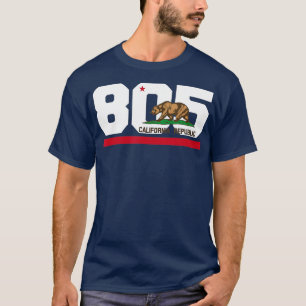 Gebiet Code 805 Santa Barbara Kalifornien T-Shirt