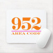 Gebiet Code 952 Mousepad (Mit Mouse)
