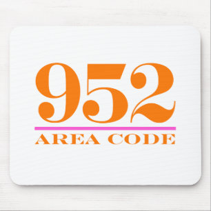 Gebiet Code 952 Mousepad