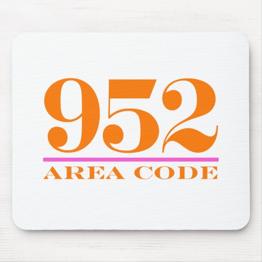 Gebiet Code 952 Mousepad (Vorne)