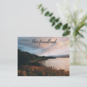 Gebiet der Blume am Ufer des Neufundlands Postkarte (Stehend Vorderseite)