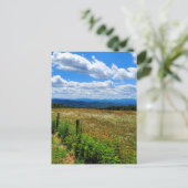 Gebiet der Blume und Berge Postkarte (Stehend Vorderseite)