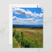 Gebiet der Blume und Berge Postkarte (Vorne/Hinten)