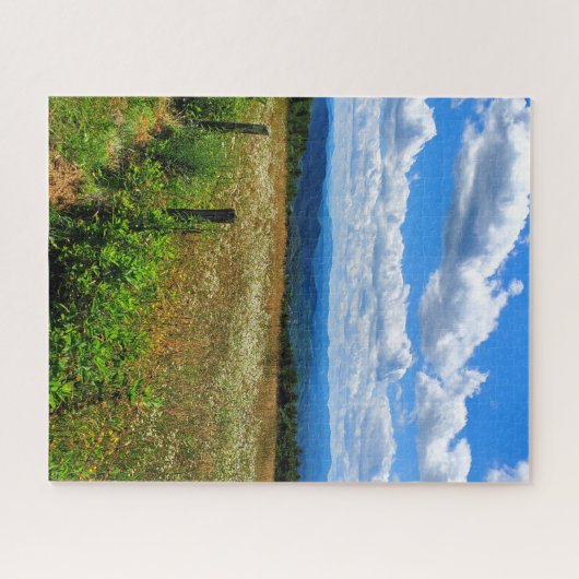 Gebiet der Blume und Berge Puzzle (Horizontal)