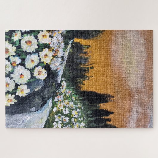 Gebiet der Molkereien inmitten des rasanten Flusse Puzzle (Horizontal)