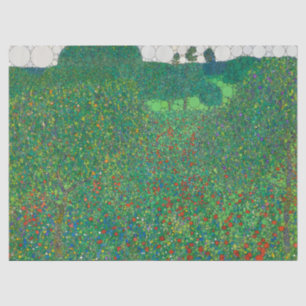 Gebiet der Poppies nach Gustav Klimt Seidenpapier