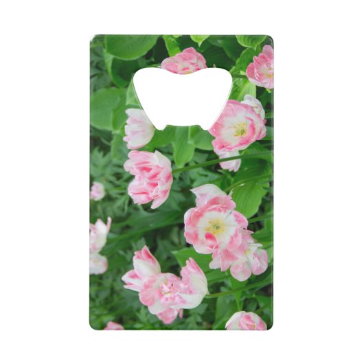 Gebiet der rosa Tulpen Geldbeutel Flaschenöffner (Vorderseite)