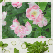 Gebiet der rosa Tulpen Geschirrtuch (Gefaltet)