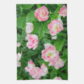 Gebiet der rosa Tulpen Geschirrtuch (Vertikal)
