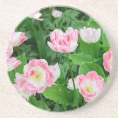 Gebiet der rosa Tulpen Getränkeuntersetzer (Vorne)