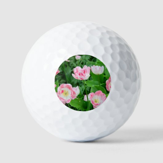 Gebiet der rosa Tulpen Golfball (Vorderseite)