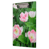 Gebiet der rosa Tulpen Klemmbrett (Links)