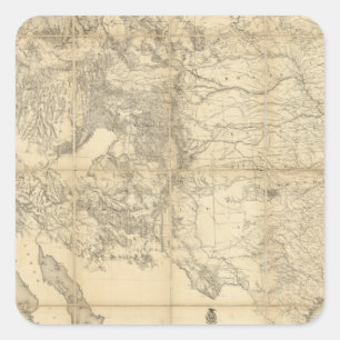 Gebiet der Vereinigten Staaten Quadratischer Aufkleber