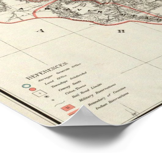 Gebiet Montana Poster (Ecke)