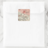 Gebiet Montana Quadratischer Aufkleber (Tasche)