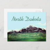 Gebiet Nord-Dakota Postkarte (Vorne/Hinten)