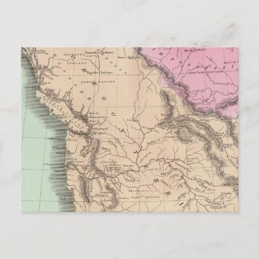 Gebiet Oregon Postkarte (Vorderseite)