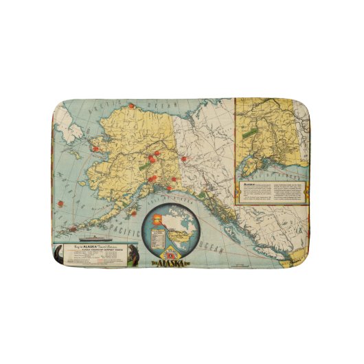 Gebiet von Alaska Badematte (Vorderseite)