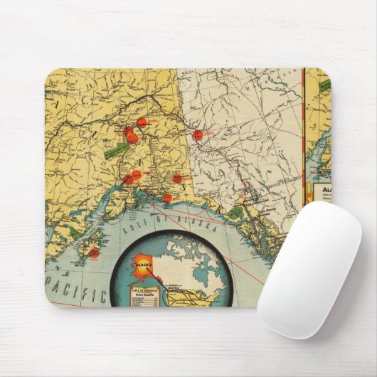 Gebiet von Alaska Mousepad (Mit Mouse)