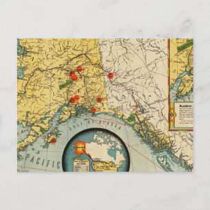 Gebiet von Alaska Postkarte