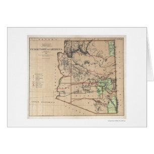 Gebiet von Arizona-Karte 1876