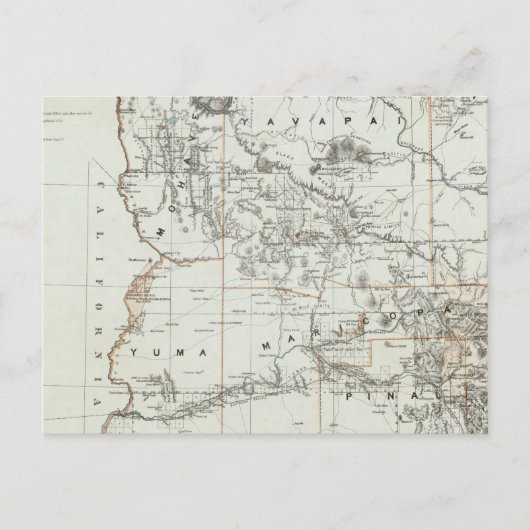 Gebiet von Arizona Postkarte (Vorderseite)