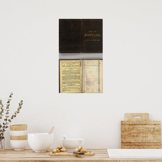 Gebiet von Montana Poster (Küche)