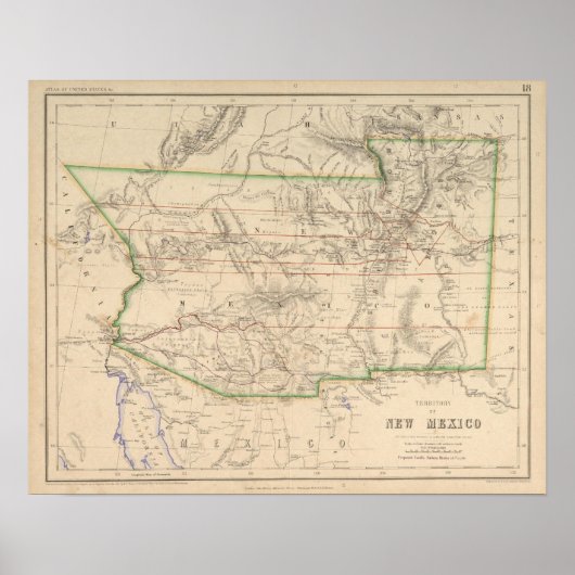 Gebiet von New Mexico Poster (Vorne)