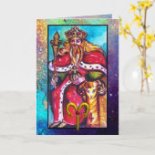 GEBIETE, EMPEROR TAROT ASTROLOGIE ZODIAC GEBURTSTA KARTE (Gelbe Blume)