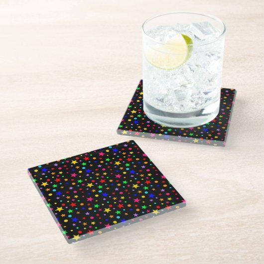 Gebiete Glasuntersetzer (Schrägansicht)