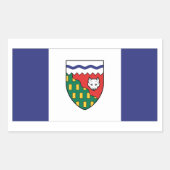 Gebiete im Nordwesten - Flaggen Grafik Rechteckiger Aufkleber (Vorderseite)