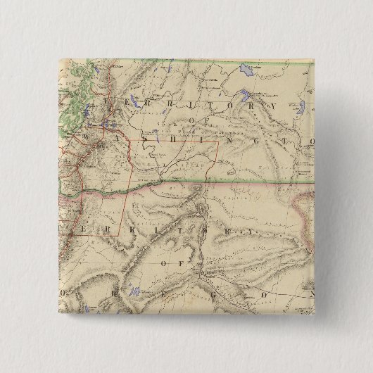 Gebiete in Washington und Oregon Button (Vorderseite)
