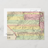 Gebiete von New Mexico und Utah Postkarte (Vorne/Hinten)