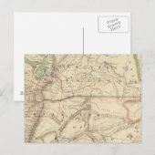 Gebiete Washington und Oregon Postkarte (Vorne/Hinten)