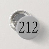 Gebietscode 212 (NY City) Button (Vorne & Hinten)